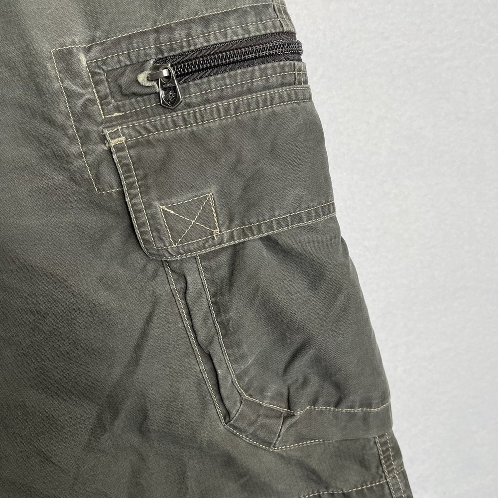 KUHL Climbing And Hiking Cargo Shorts Size XXL 40x12 Brown Outdoor Baggy 00s - Picture 2 of 14